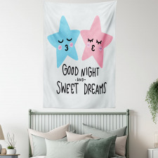 Dreams Stars Kiss Tapestry