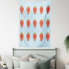 Symmetric Halved Strawberry Tapestry