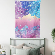 Clouds and Stars Tapestry