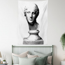 Woman Head Art Tapestry