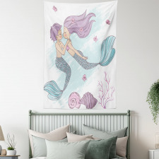 Underwater Couple Tapestry