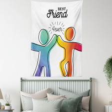 High 5 Buddies Art Tapestry