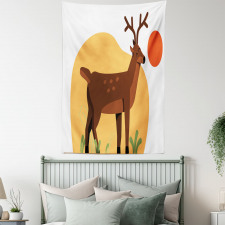 Smiling Antler Meadow Tapestry