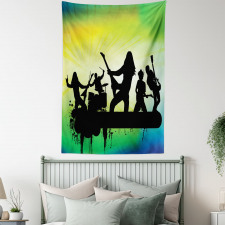 Energetic Rock Band Tapestry