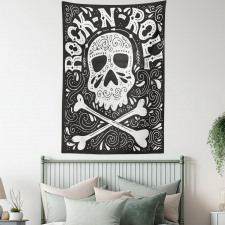 Gothic Ornate Skull Tapestry