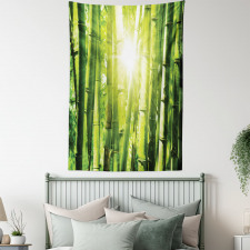 Sun Beams in Wild Jungle Tapestry