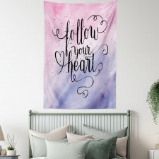 Follow Your Heart Words Tapestry