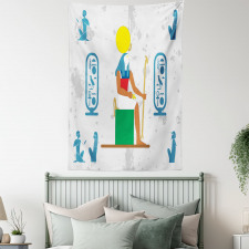 Half Human Bird Character Tapestry