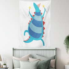 T-Rex Cartoony Art Nursery Tapestry