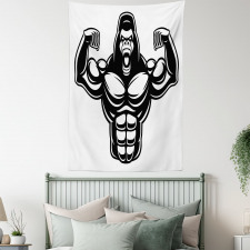 Athletic Bodybuilder Beast Tapestry