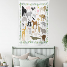 Assorted Forest Creatures Tapestry