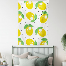 Cheery Citrus Fruits Art Tapestry