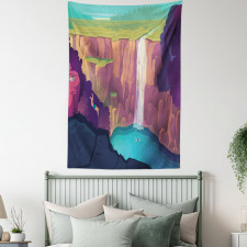 Rural Scene Waterfall Tapestry