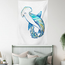 Hammer Head Shark Ocean Tapestry