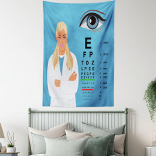 Female Ophthalmologist Tapestry