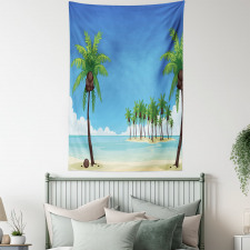 Coconut Trees in the Ocean Tapestry