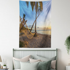 Summer Time Hammock on a Beach Tapestry