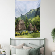 Greenland Scene Navala Village Tapestry