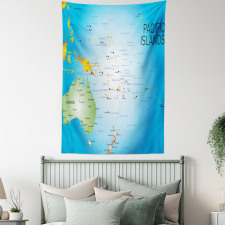 Pacific Islands Informational Tapestry