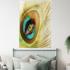 Peacock Feather Eye Tapestry