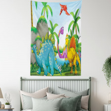 Dinosaurs in the Jungle Tapestry