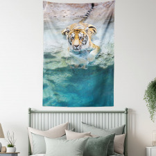Bengal Tiger in Wild Tapestry