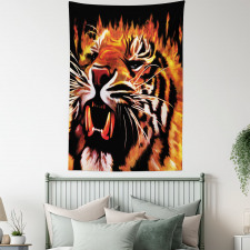 Hunter Forest King Tiger Tapestry