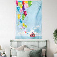 Carnival Tent Balloons Tapestry