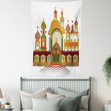 Slavic Architecture Fantasy Tapestry