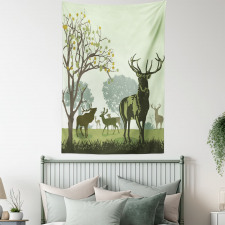 Deer and Nature Park Tapestry