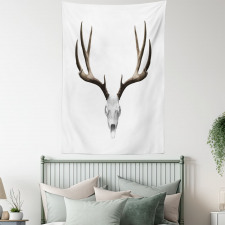 Deer Skull Skeleton Tapestry