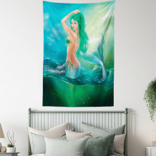 Mermaid Tail Waves Sea Tapestry