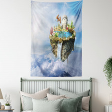 Dragon Castle Tower Tapestry