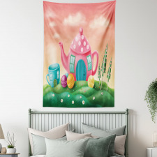 Teapot and Teacup House Tapestry