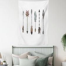 Tribal Arrows Drawn by Hand Tapestry