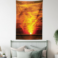 Sunset over Horizon Sea Tapestry