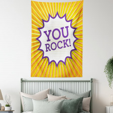 Inspirational Text Bubble Tapestry