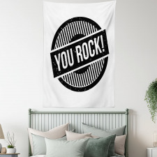 Stamp Grunge Motivational Tapestry