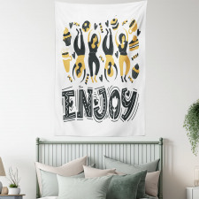 Enjoy Dancing Women Desserts Tapestry