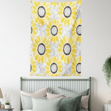 Sun Flower Nature Art Tapestry