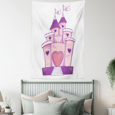 Cheerful Dreamy Fortress Tapestry