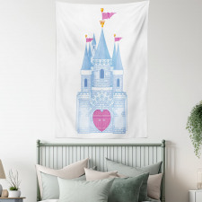 Romantic Fairy Tale Castle Tapestry