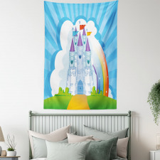 Rainbow Fortress Princess Tapestry