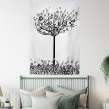 Circular Leaves Tapestry