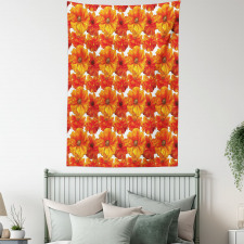 Antique Bohemian Poppies Tapestry