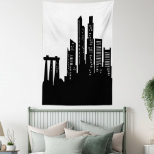 Urban Buildings Scene Tapestry