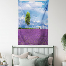 Lavender Field Tree Tapestry