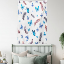 Feathers and Butterfly Tapestry