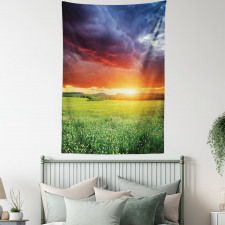 Sunset Modern View Tapestry