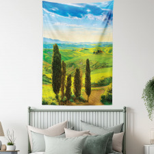 Rural Sunset in Italy Tapestry